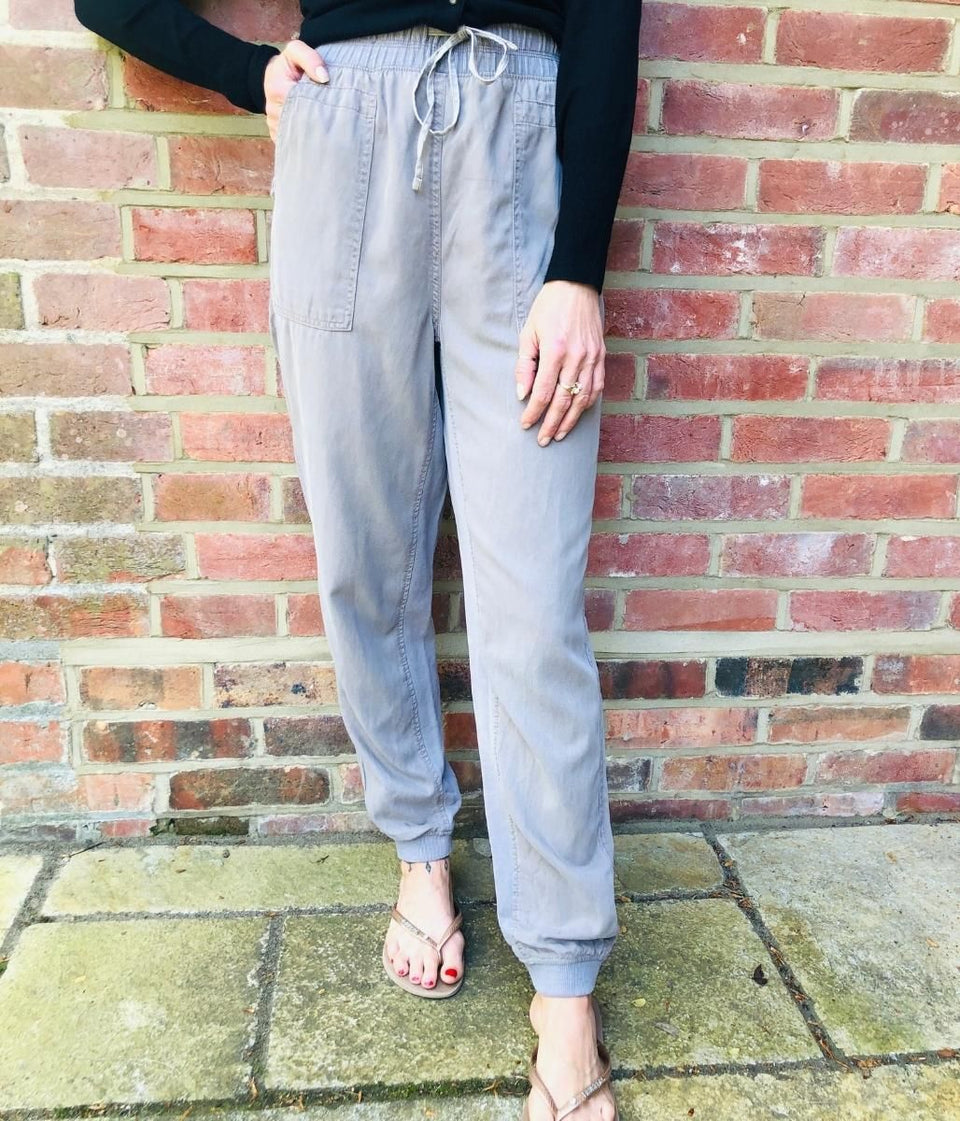 Grey Tencel Joggers