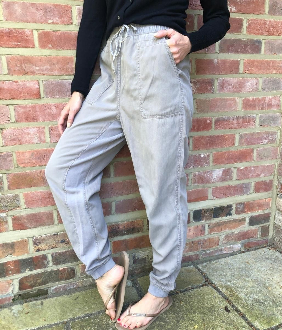 Grey Tencel Joggers