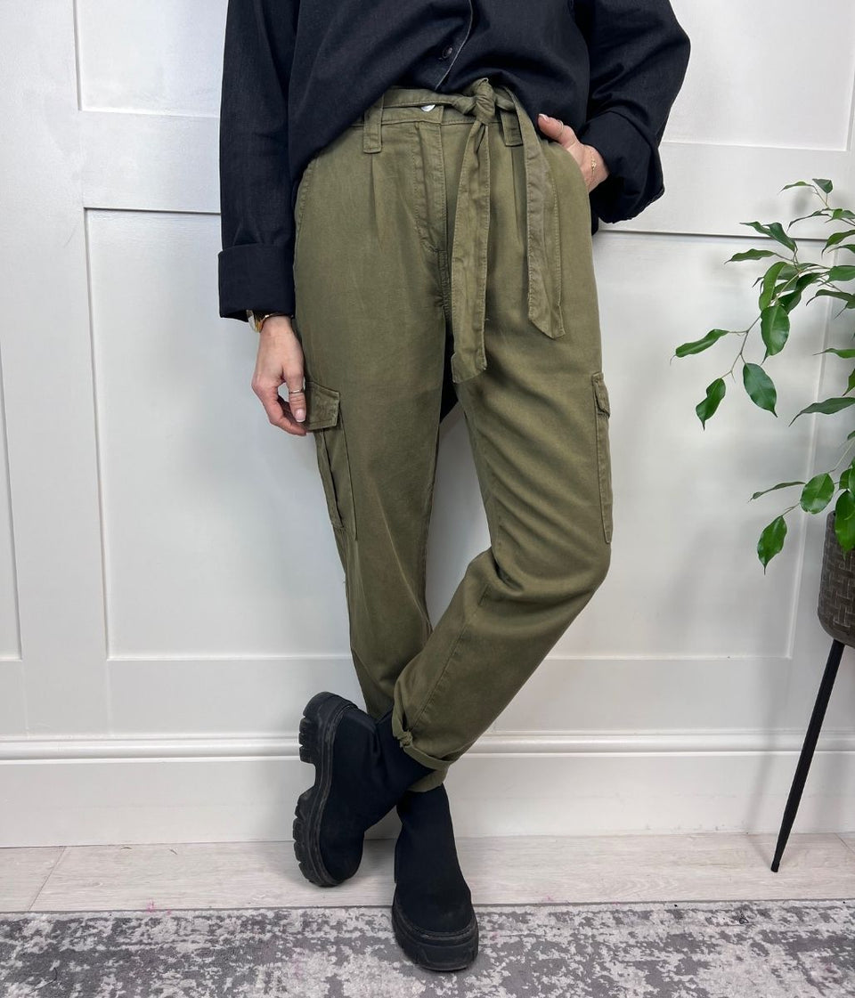 Khaki Cargo Trousers