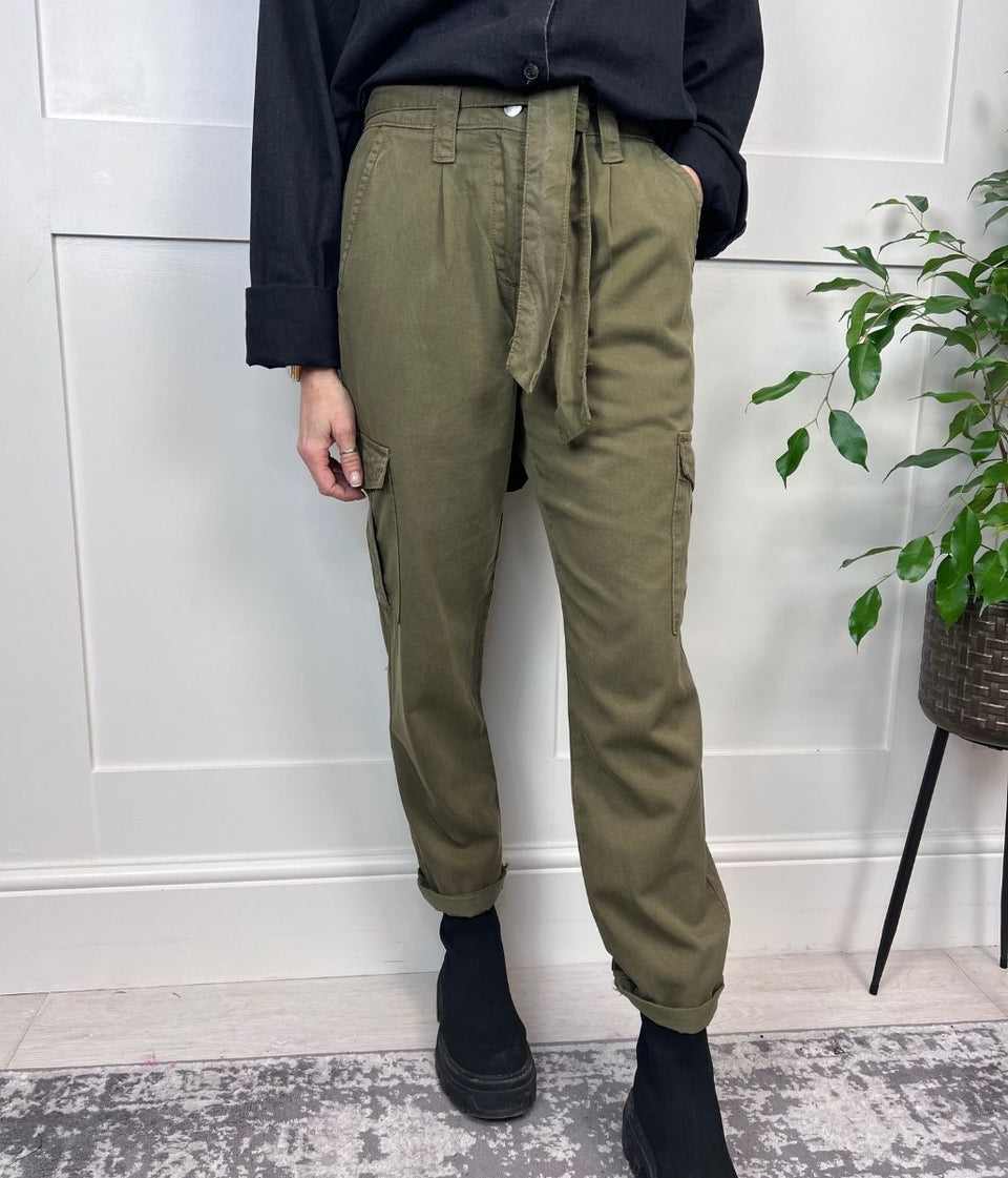 Khaki Cargo Trousers