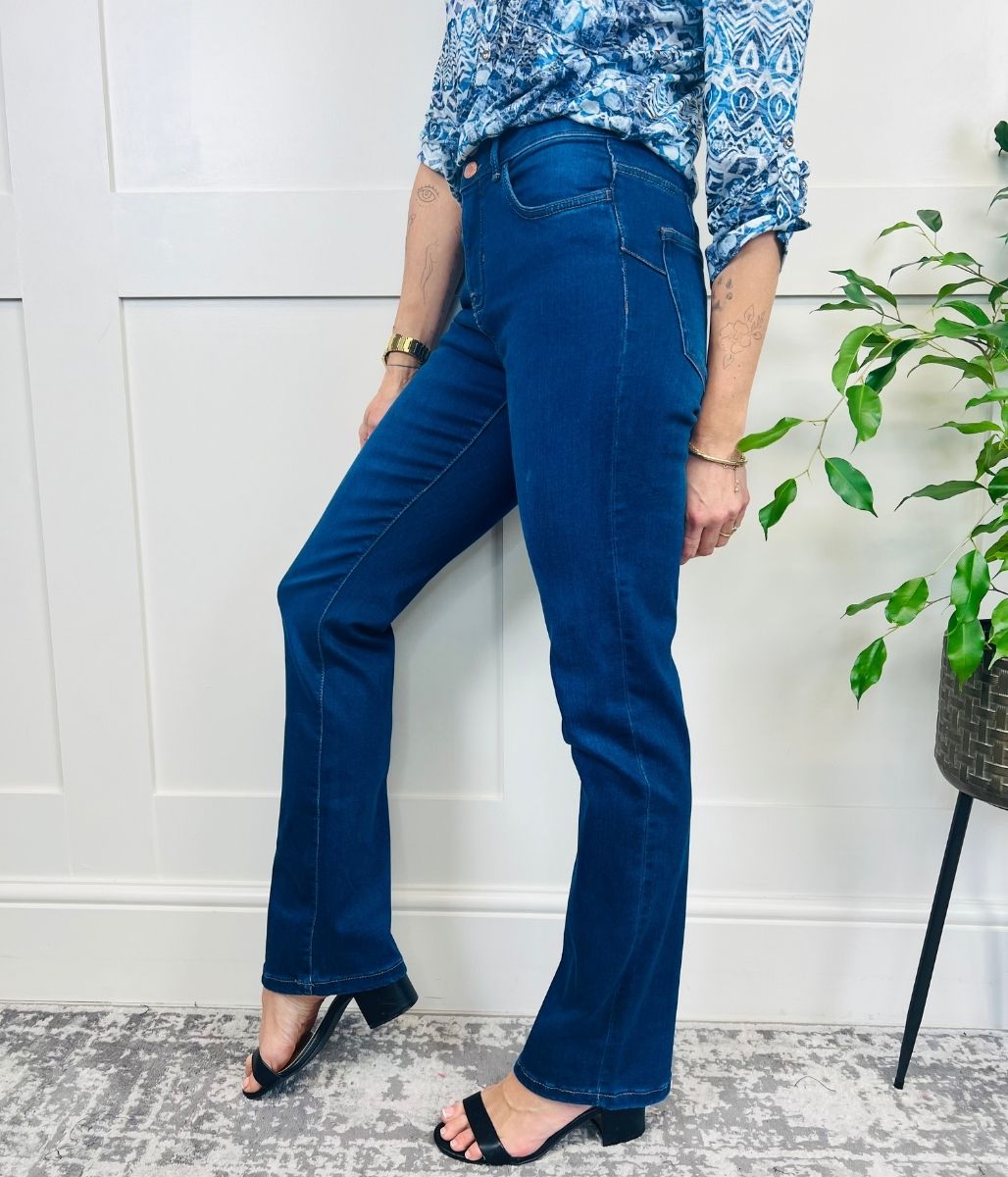 Mid Denim Bootcut Enhancer Jeans – Highstreet Outlet UK