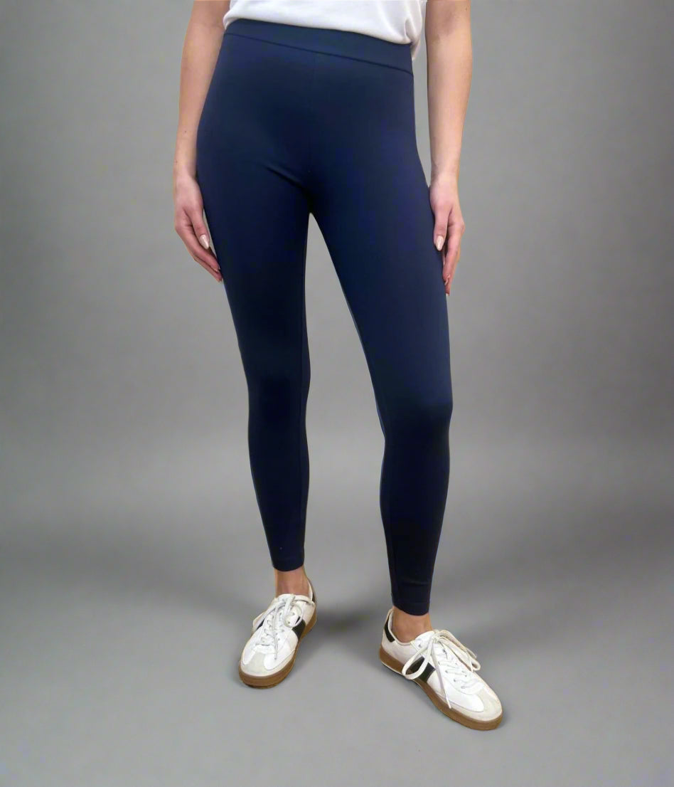 Navy Stretch Ponte Leggings