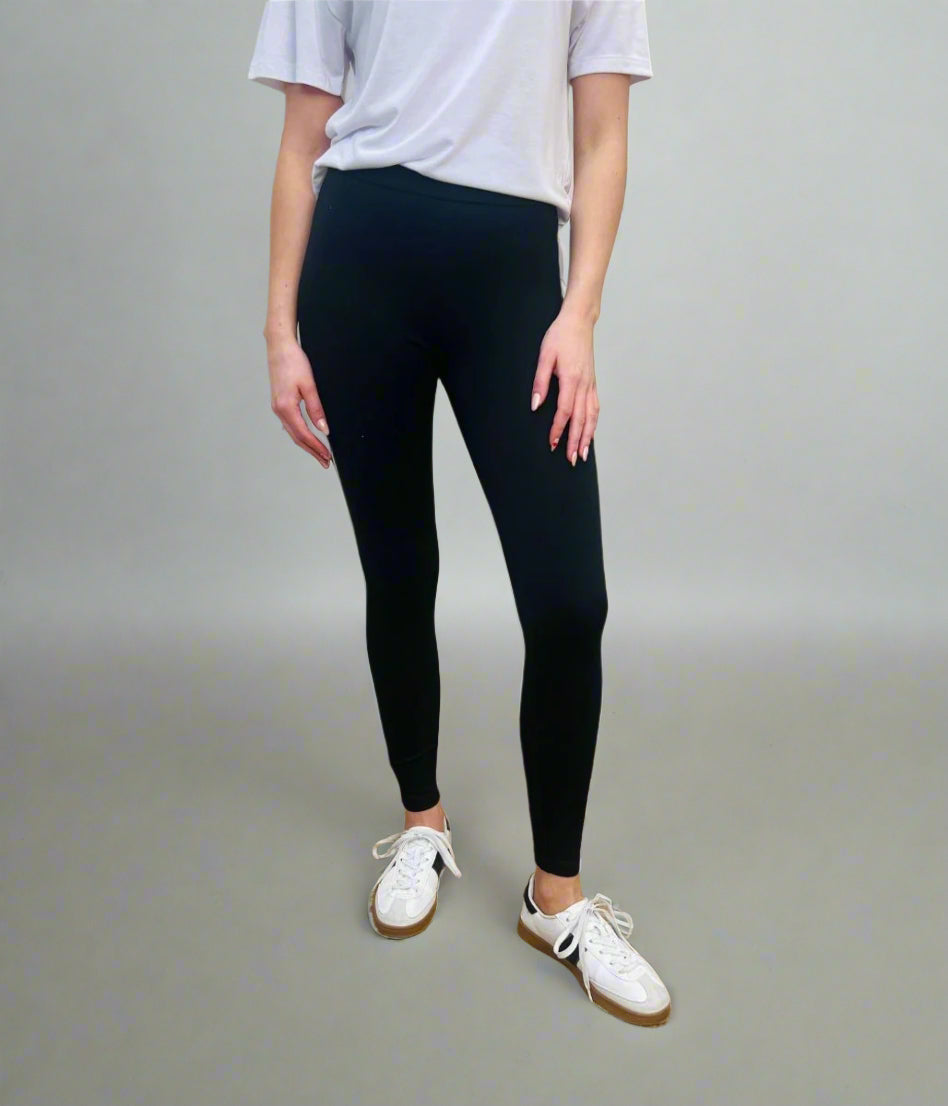 Black Stretch Ponte Leggings