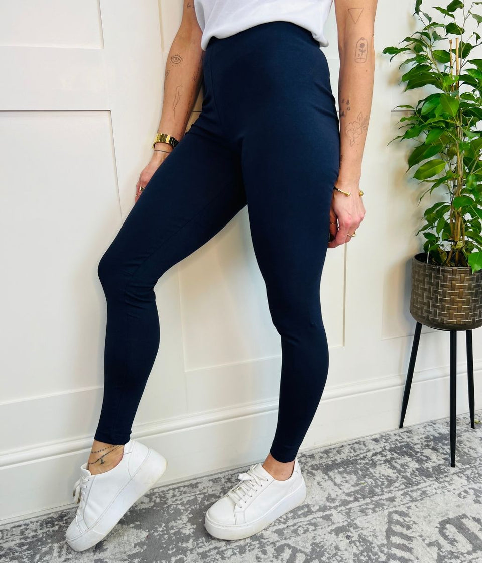 Navy High Waisted Leggings