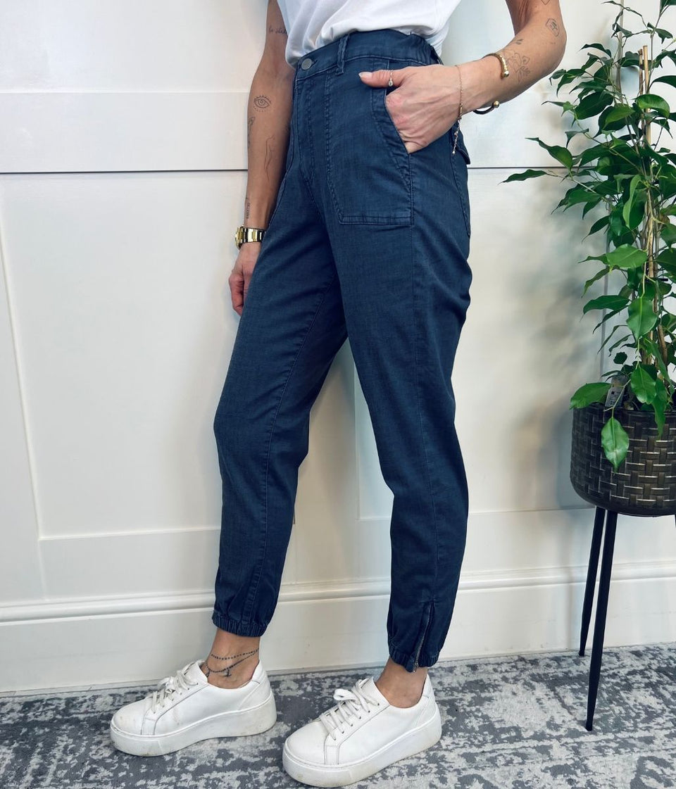 Navy Slim Fit Joggers Highstreet Outlet UK