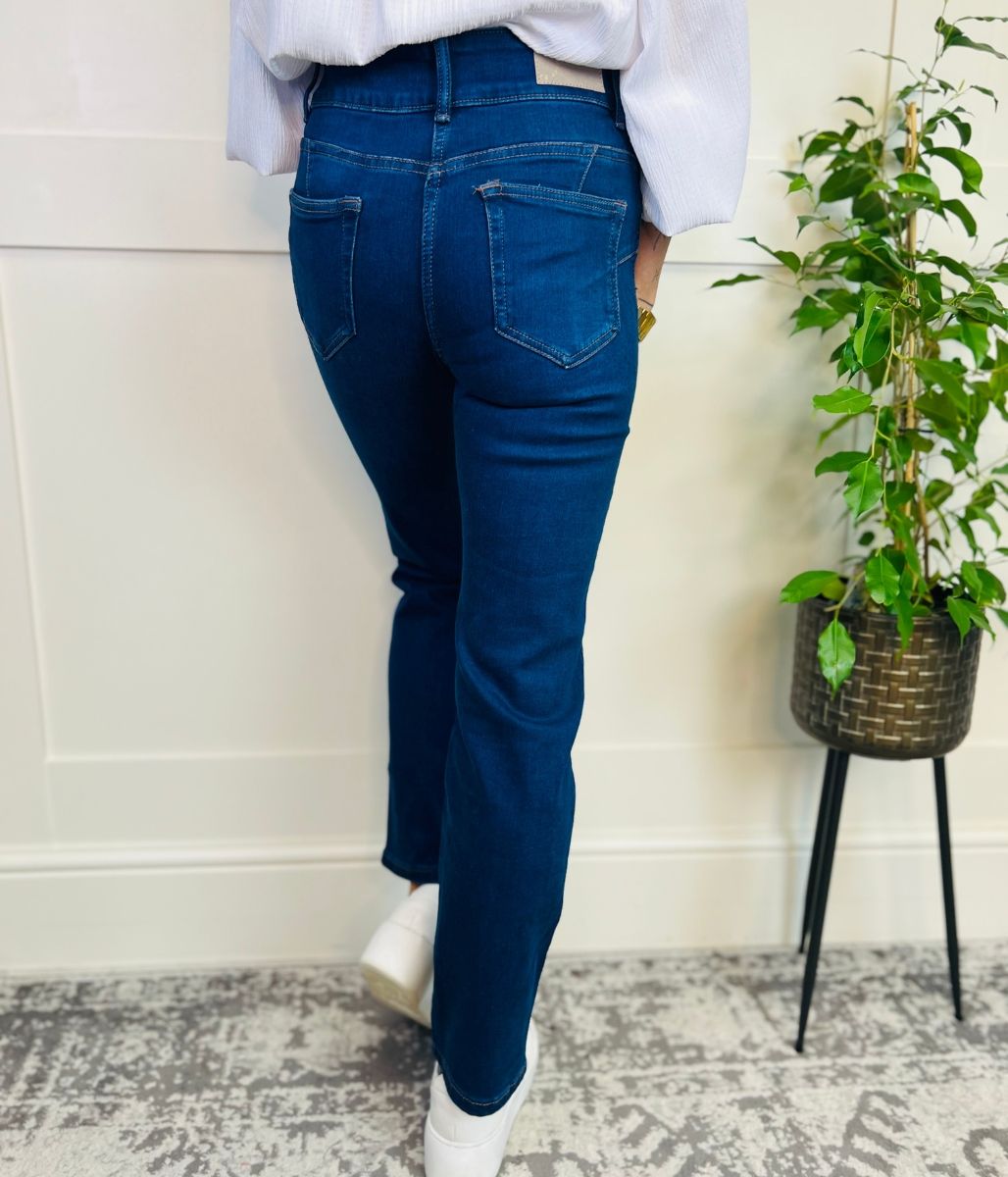 Blue Denim Waist Enhancer Slim Jeans – Highstreet Outlet UK