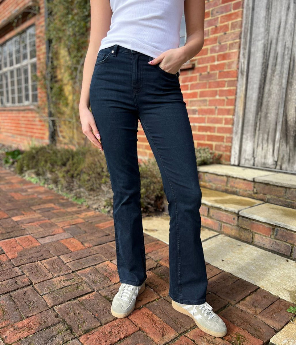 Navy Eva Bootcut Jeans