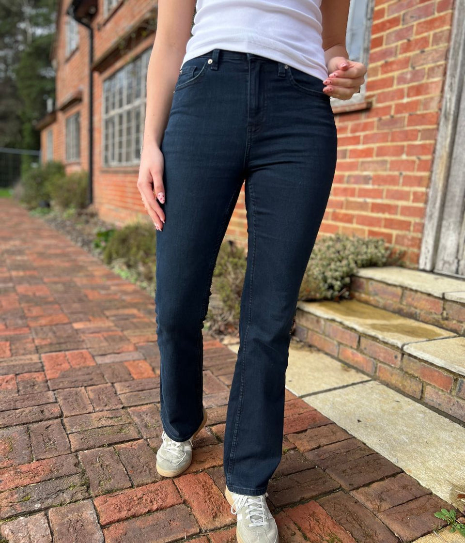 Navy Eva Bootcut Jeans