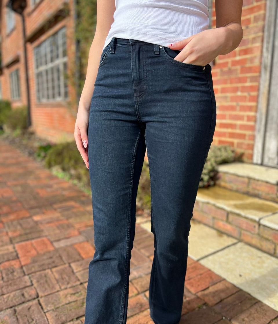 Navy Eva Bootcut Jeans