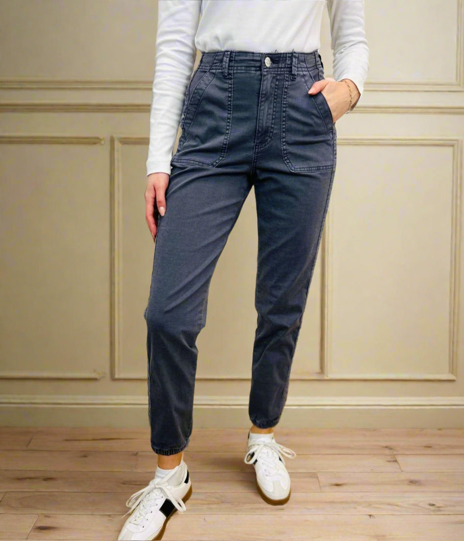 Ash Slim Fit Casual Cuffed Trousers