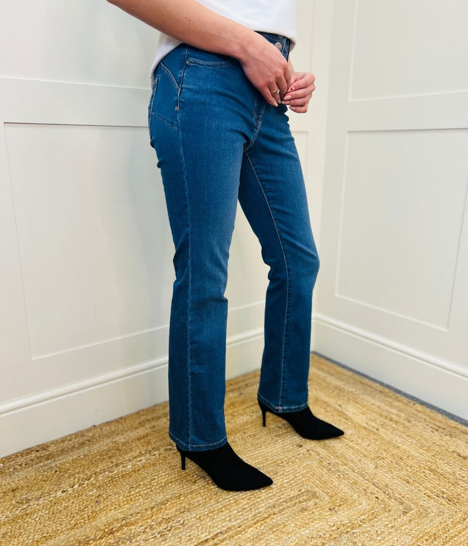 Mid Denim Lift Slim & Shape Bootcut Jeans