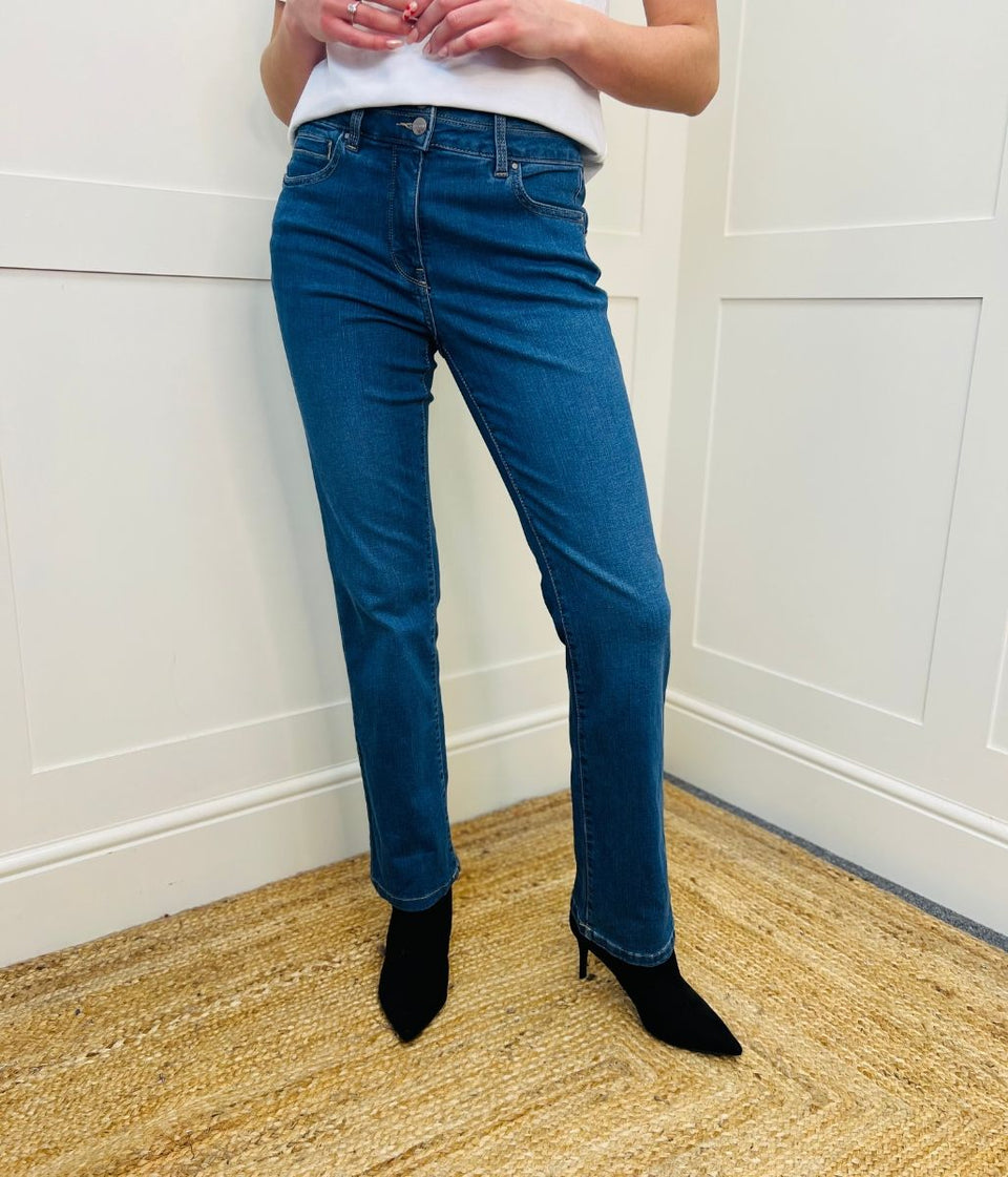 Mid Denim Lift Slim & Shape Bootcut Jeans