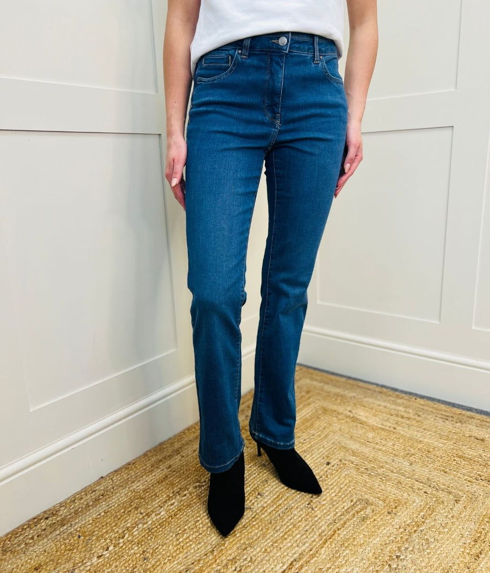 Mid Denim Lift Slim & Shape Bootcut Jeans