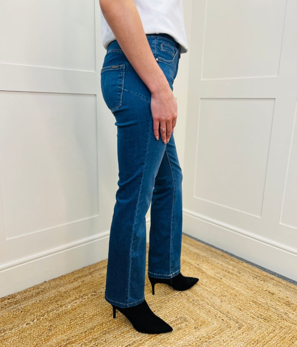 Mid Denim Lift Slim & Shape Bootcut Jeans