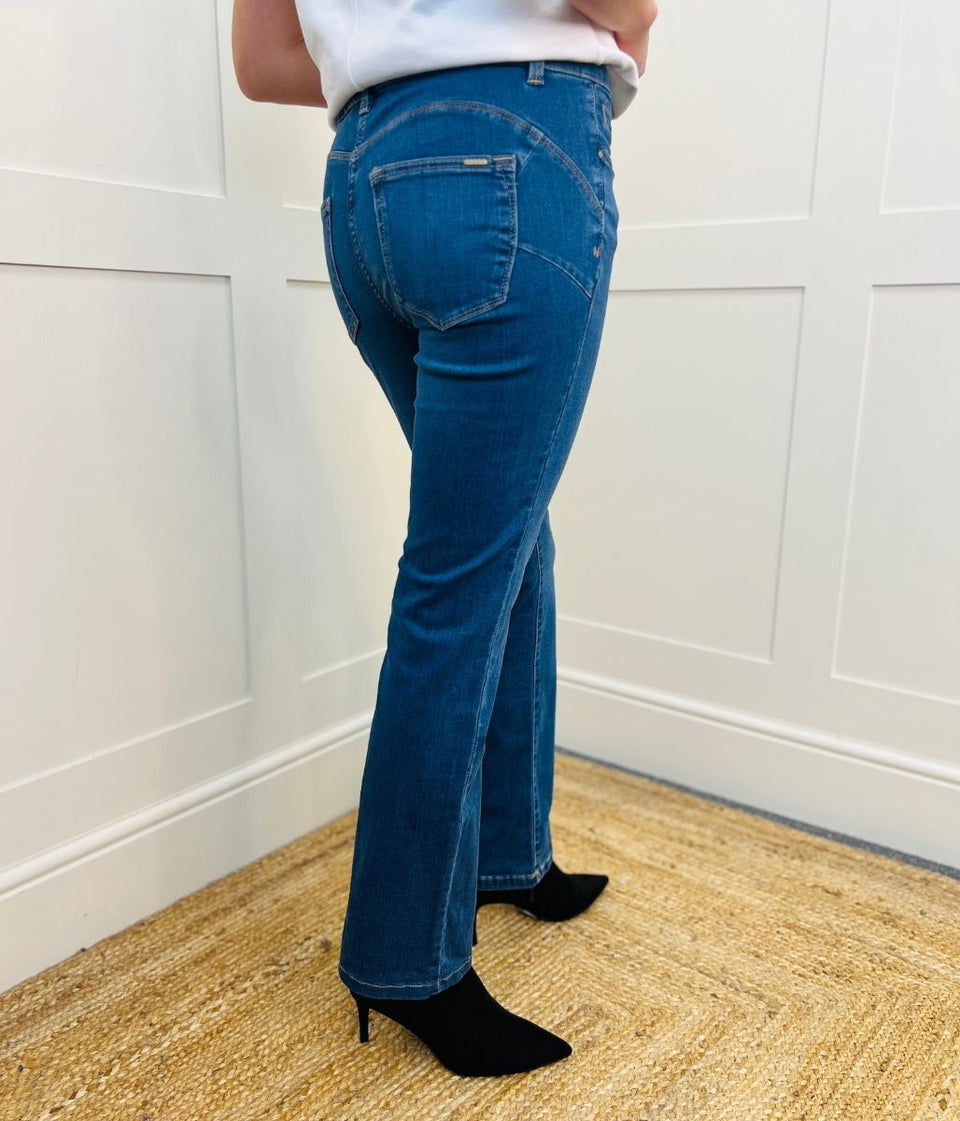 Mid Denim Lift Slim & Shape Bootcut Jeans