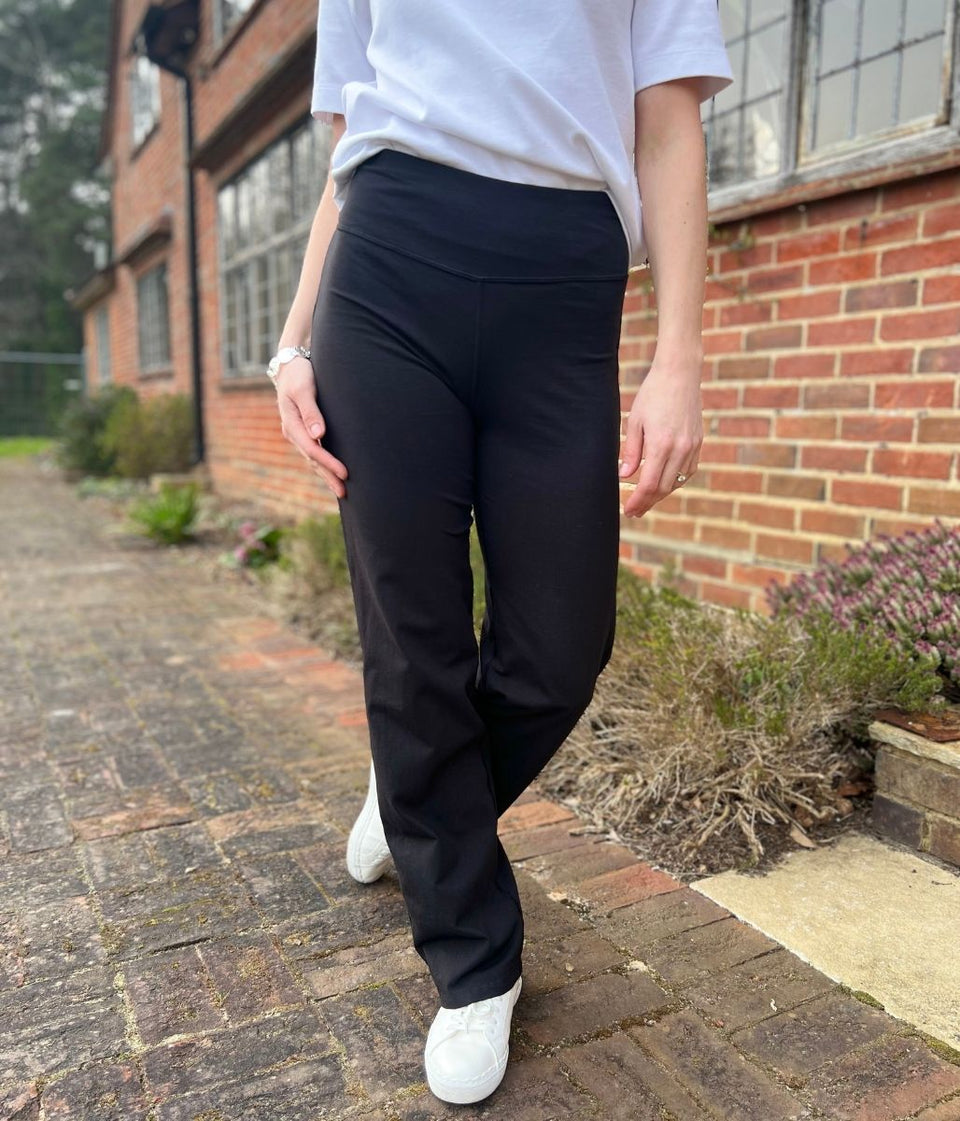 Black Cotton Rich Straight Leg Joggers