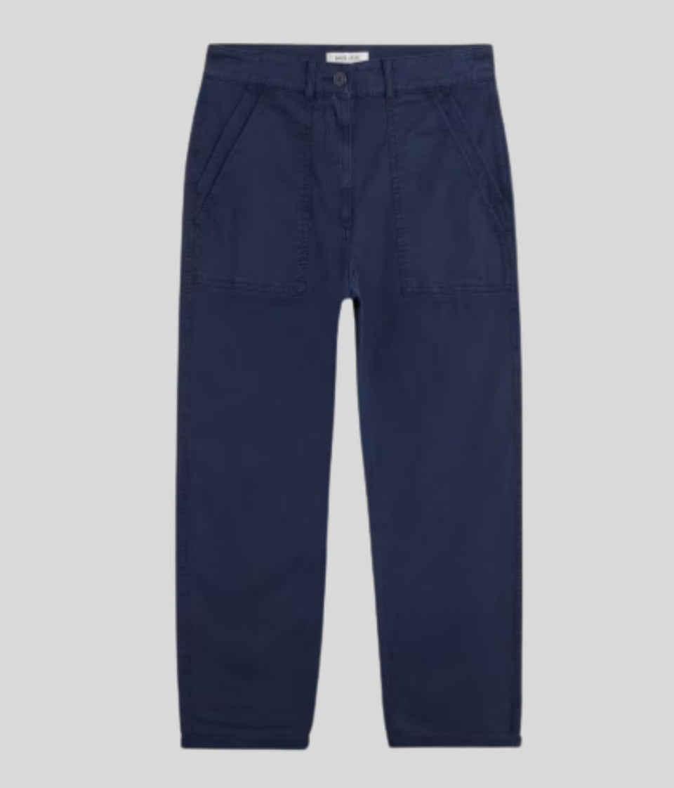 Navy Twister Chino Trousers