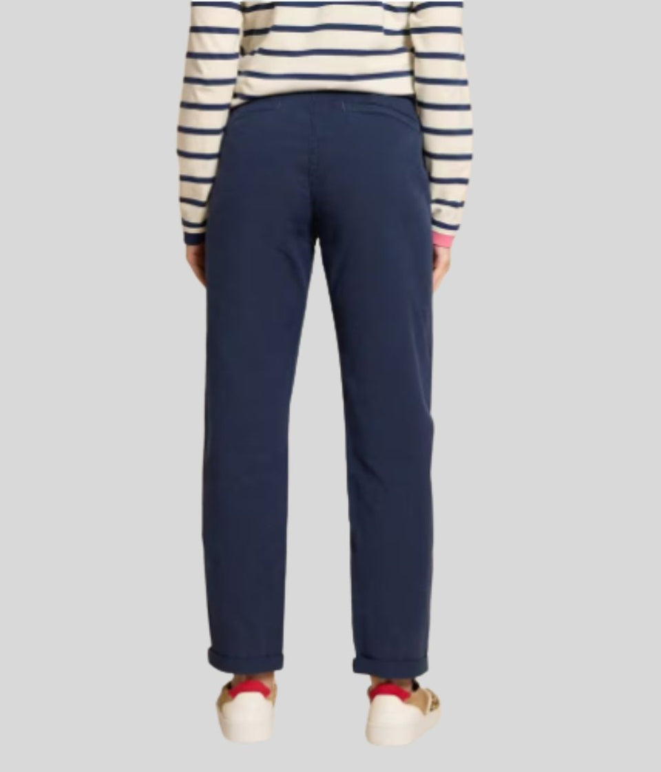 Navy Twister Chino Trousers