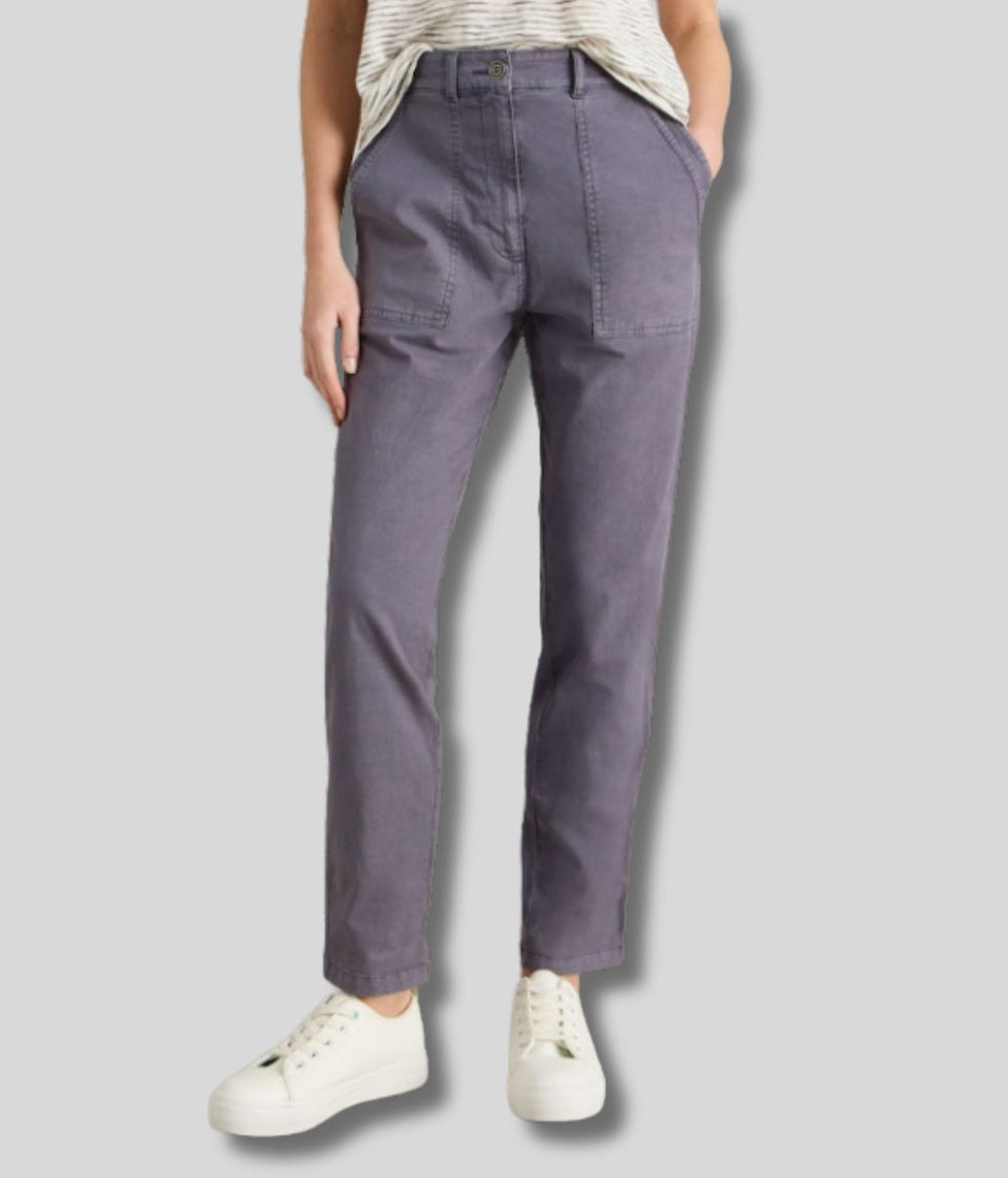 Grey Twister Chino Trousers