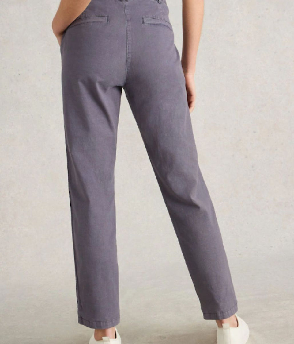 Grey Twister Chino Trousers