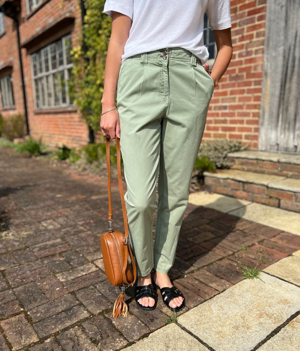 Green Pure Cotton Chinos
