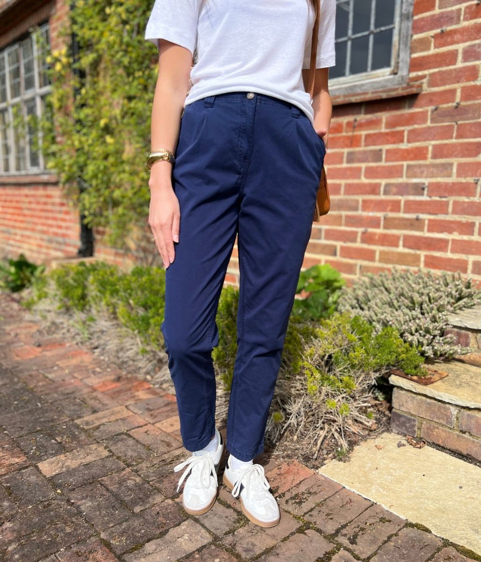 Navy Pure Cotton Chinos