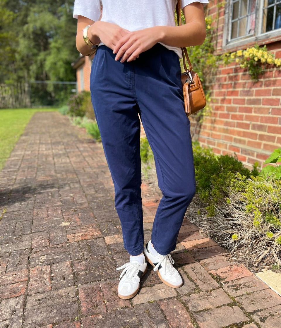 Navy Pure Cotton Chinos