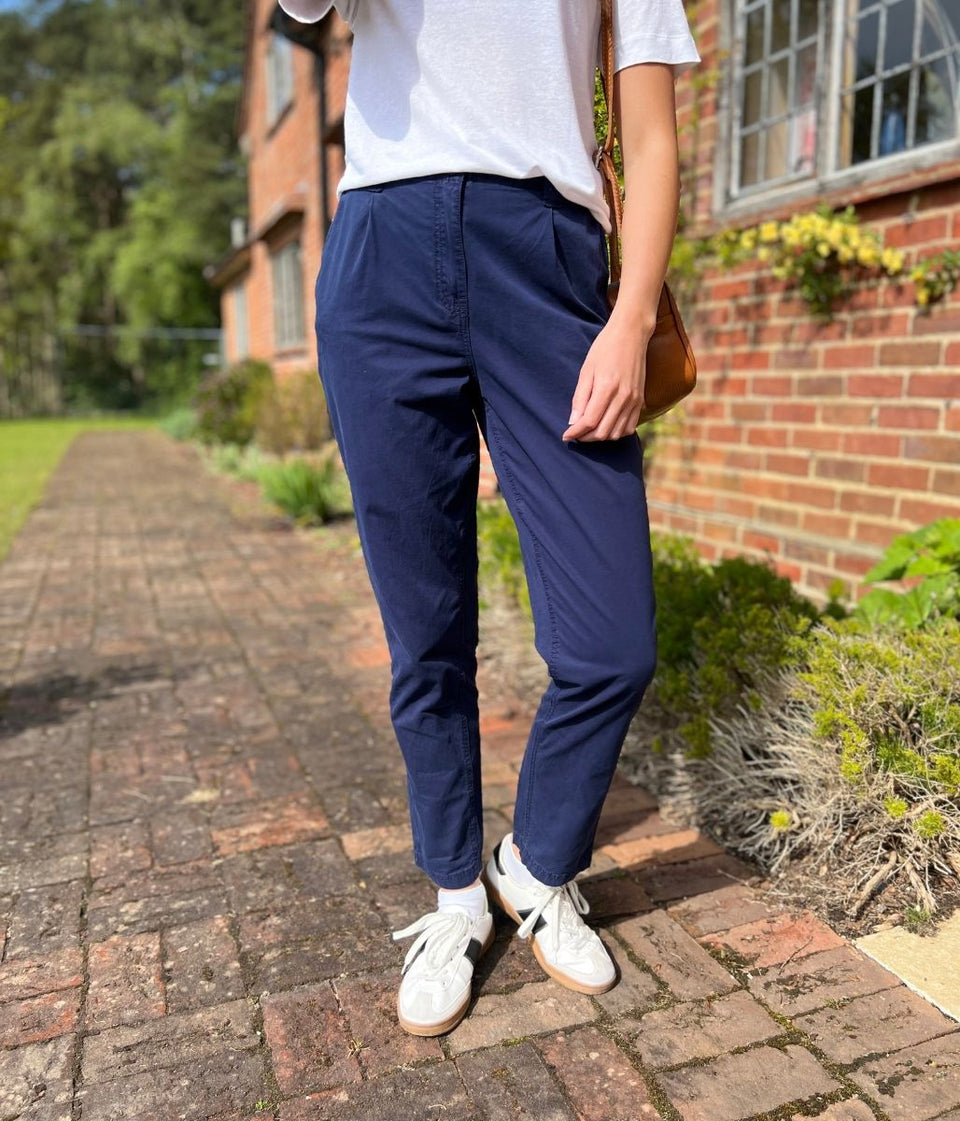 Navy Pure Cotton Chinos