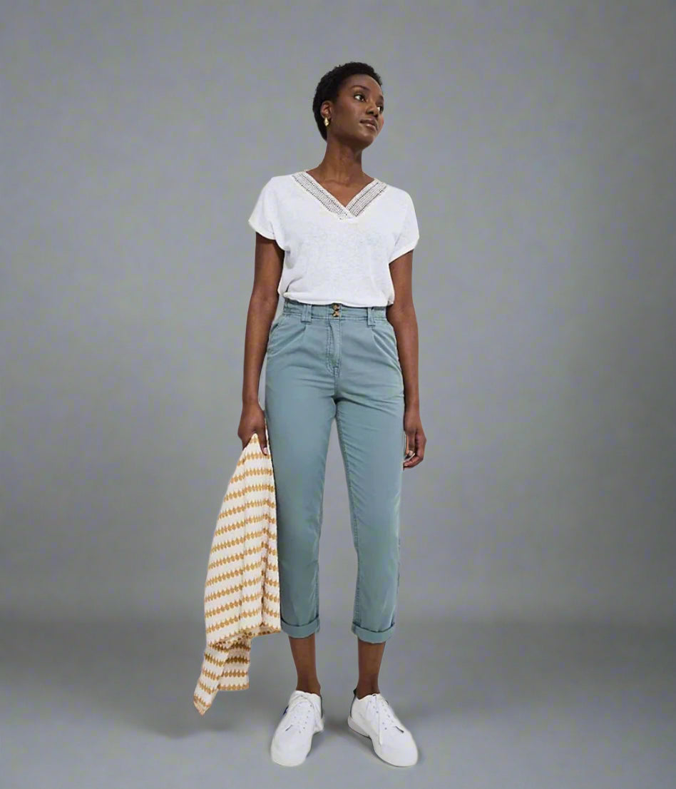 Duck Egg Pure Cotton Chinos