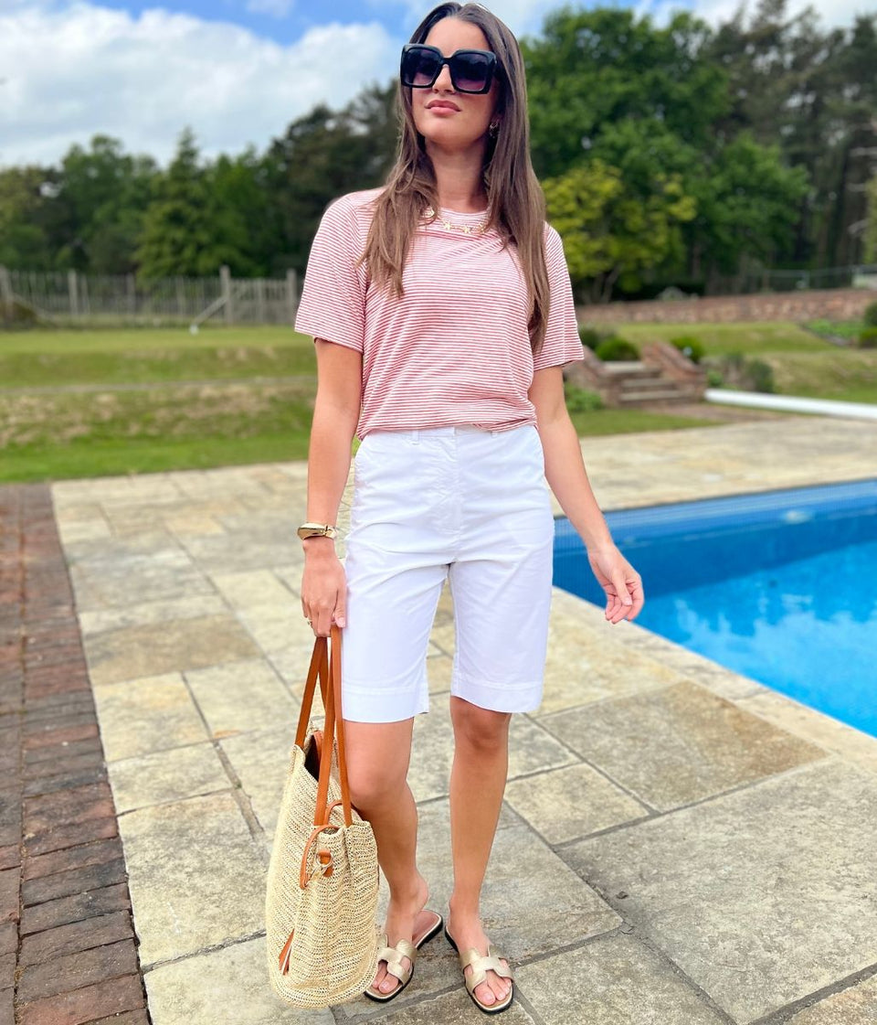 White Smart Tailored Shorts