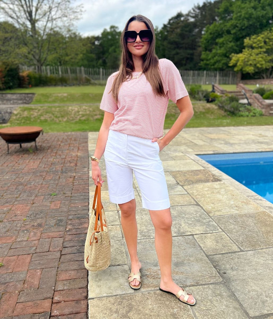 White Smart Tailored Shorts