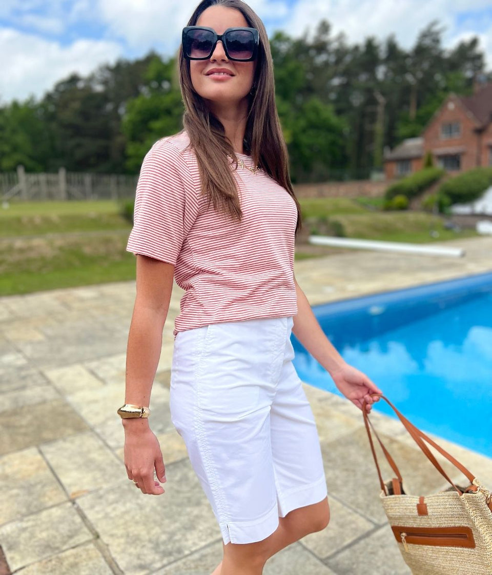White Smart Tailored Shorts