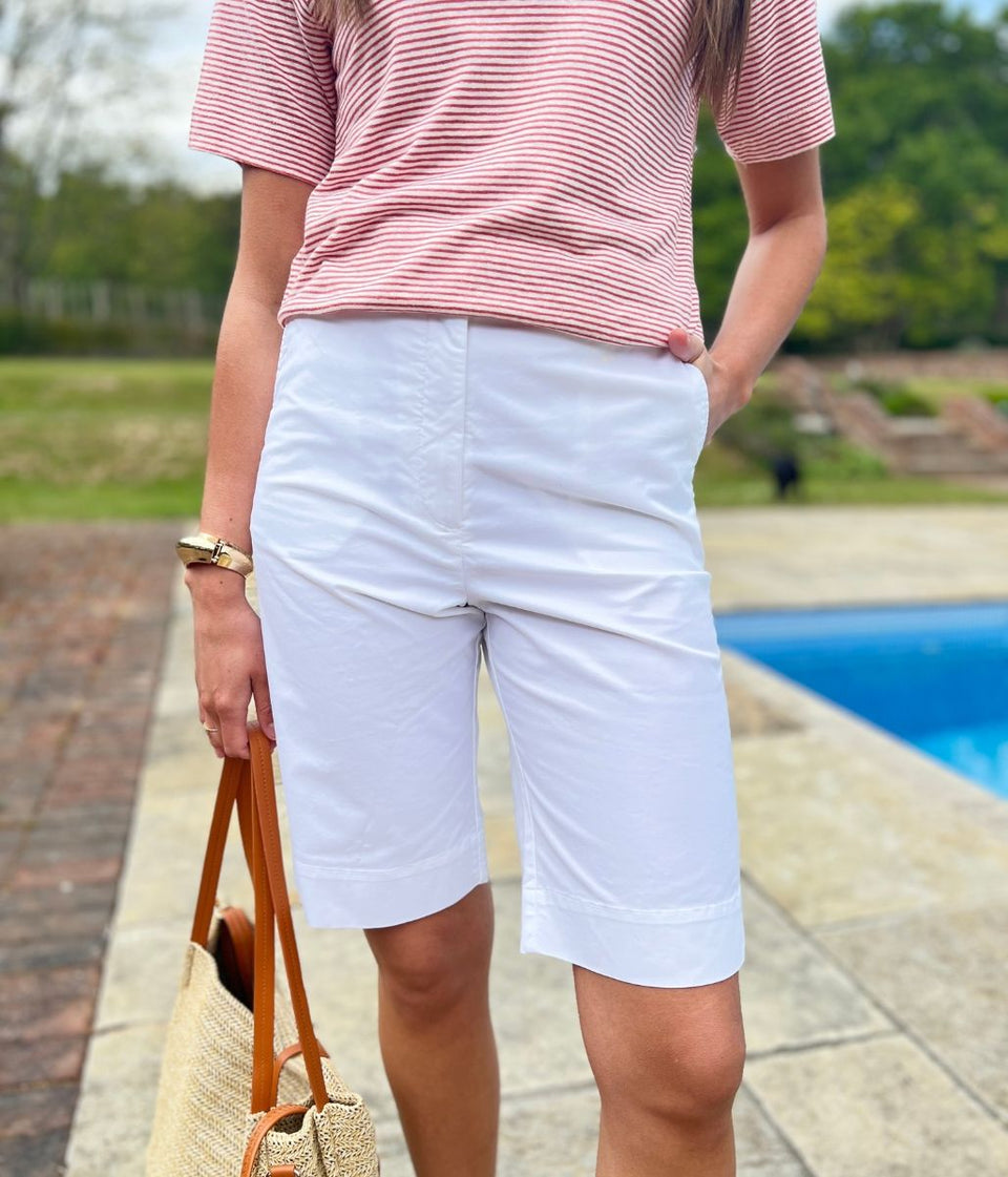 White Smart Tailored Shorts