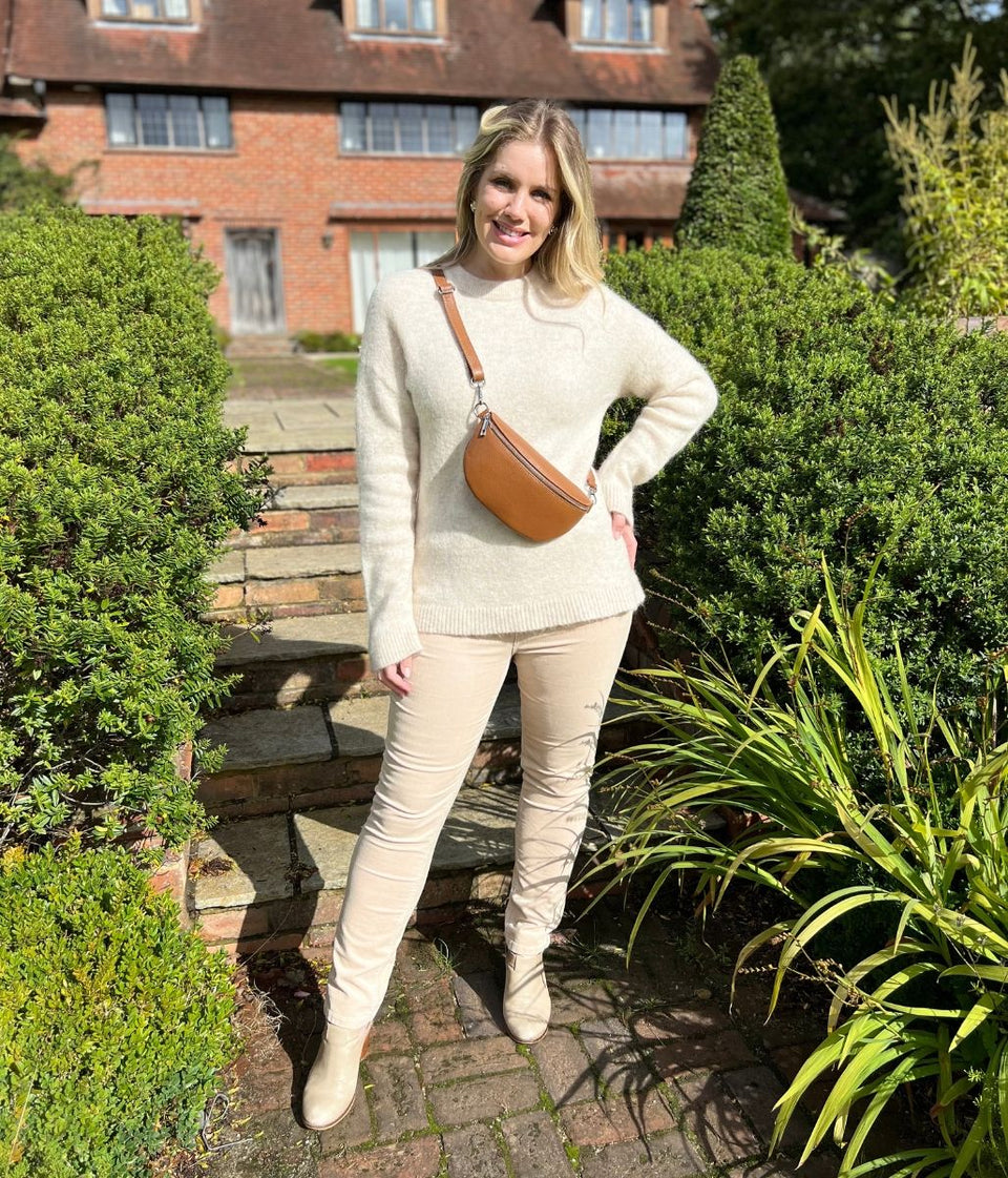 Sand Straight Leg Cord Trousers