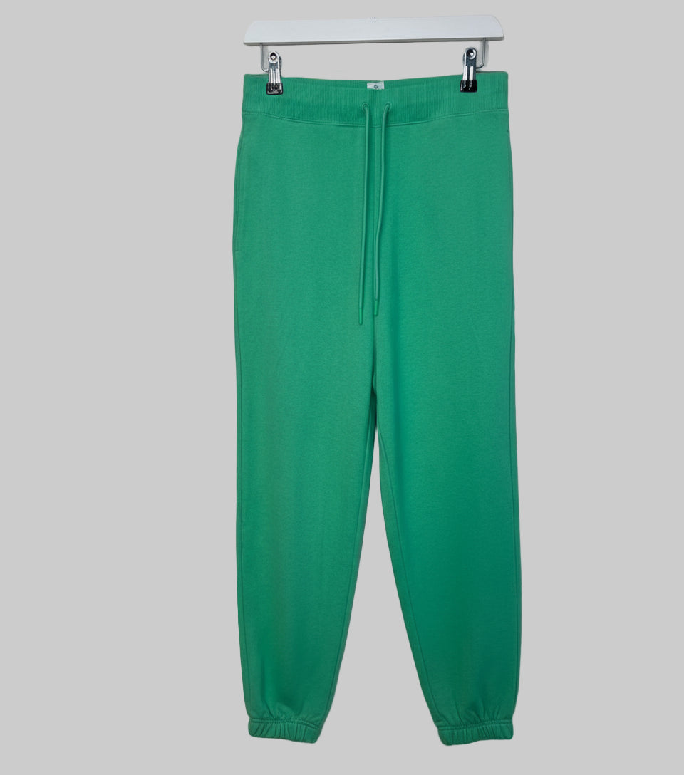 Green Cotton Rich Cuffed Joggers
