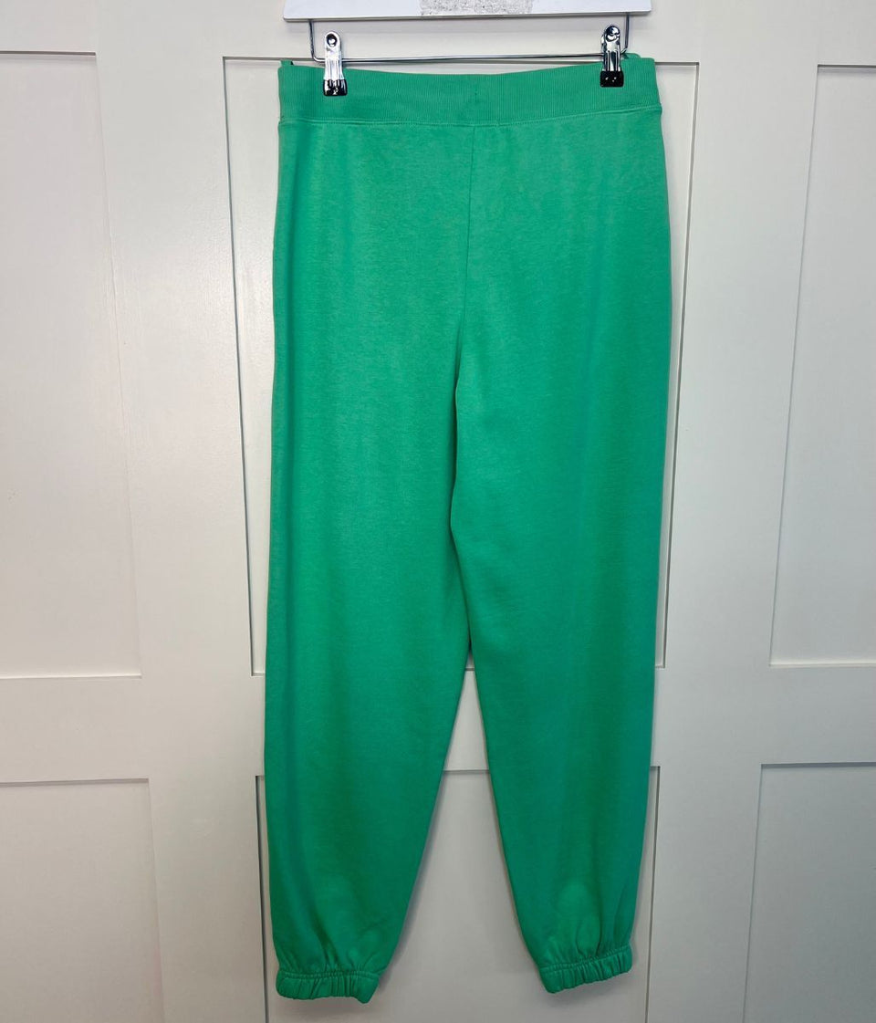 Green Cotton Rich Cuffed Joggers