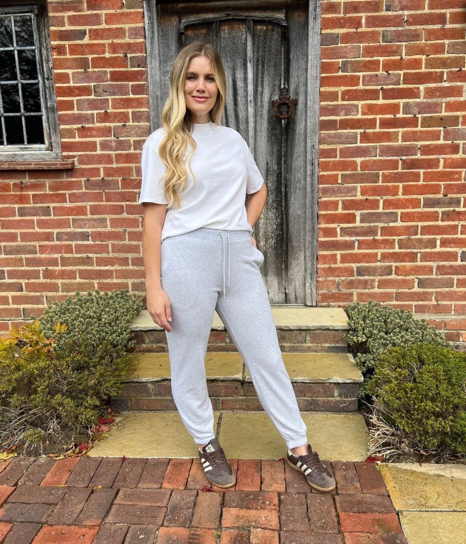 Grey Cotton Rich Cuffed Joggers