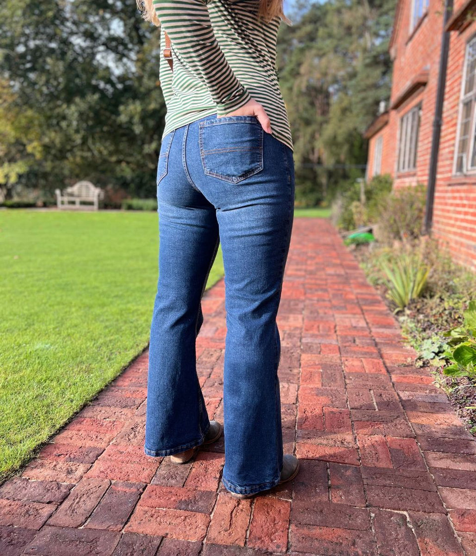 Brave Soul Reece Mid Rise Flare Jeans
