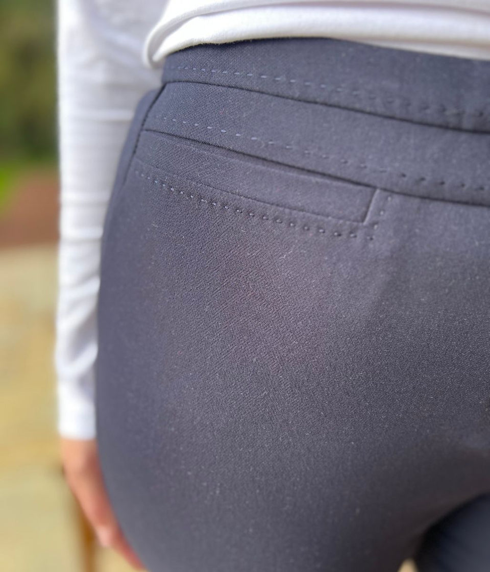 Navy Classic Straight Leg Trousers