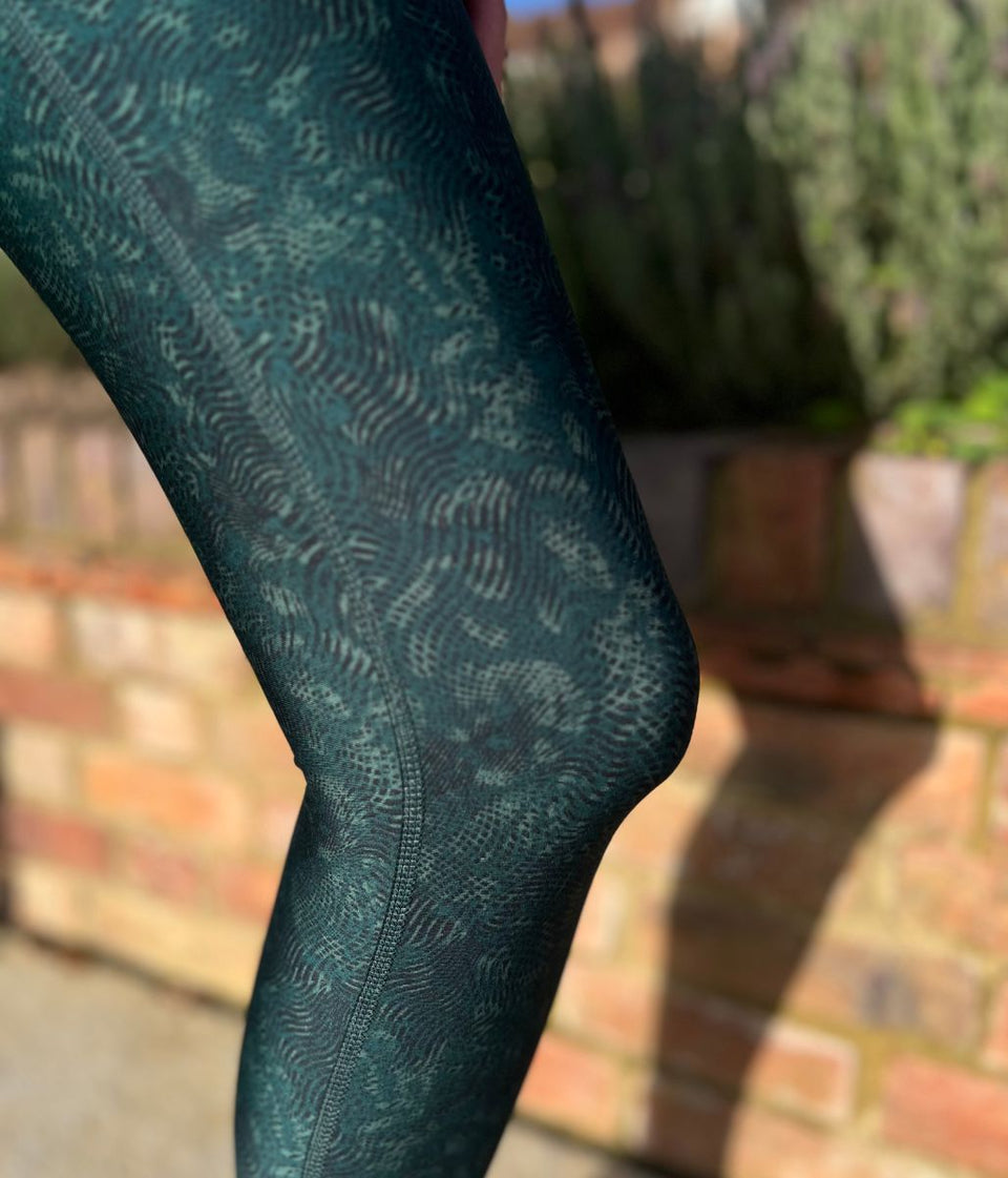 Green Contrast Good Move High Waisted Leggings