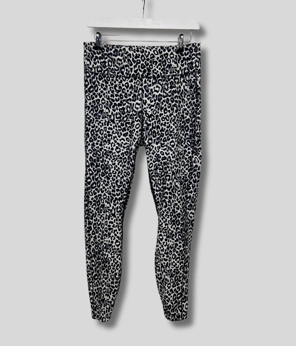 White/Grey Leopard Print Good Move High Waisted Leggings