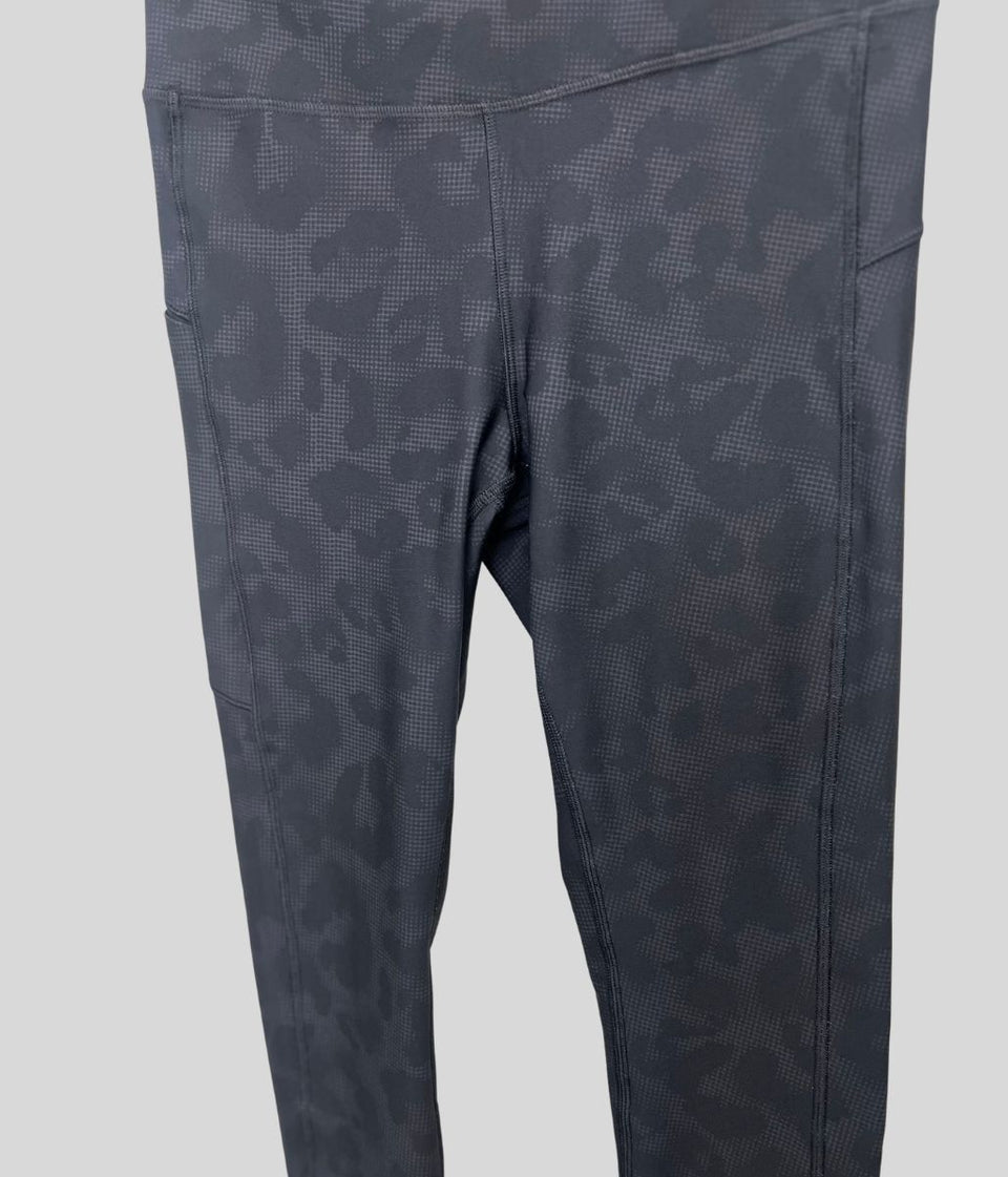 Black Pattern Overlay Good Move High Waisted Leggings