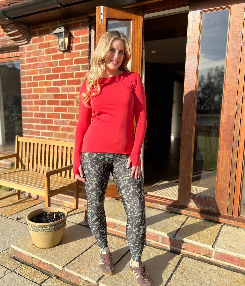 Black/Green Camo Good Move High Waisted Leggings