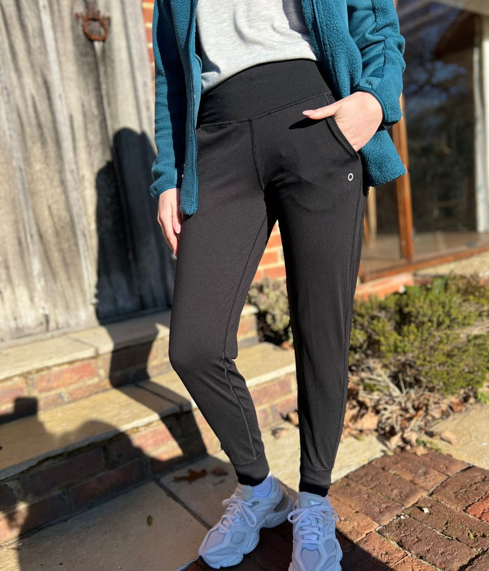 Black Good Move High Waisted Joggers