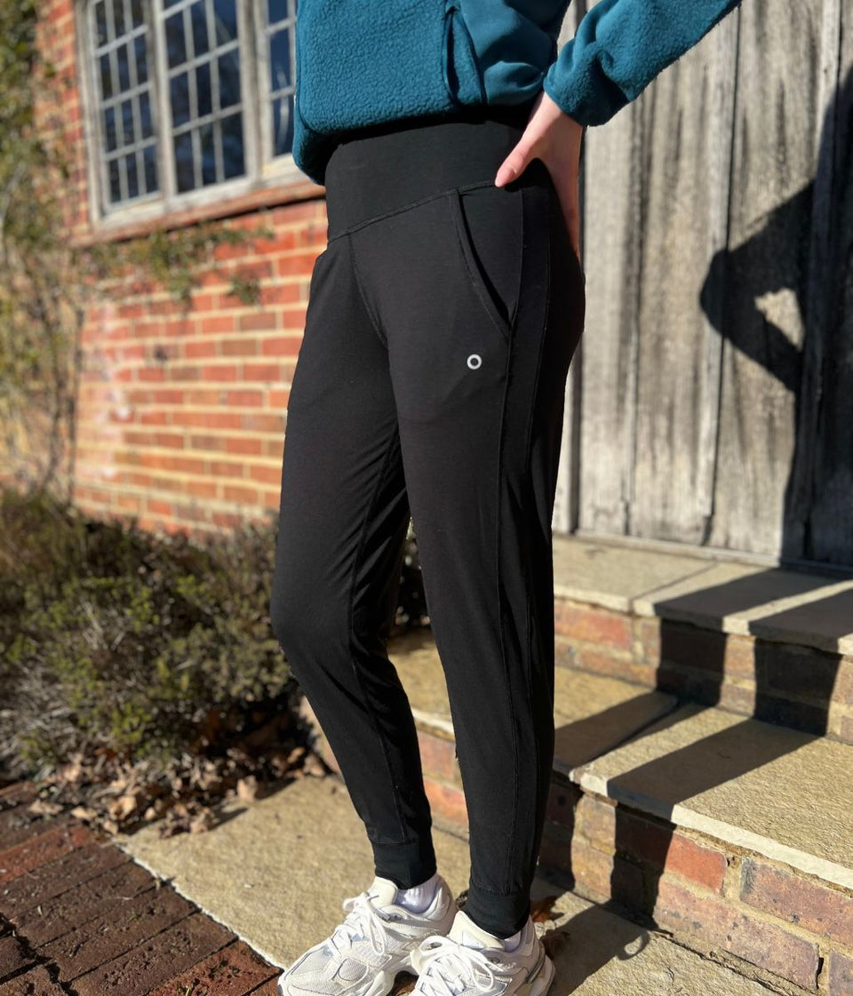 Black Good Move High Waisted Joggers