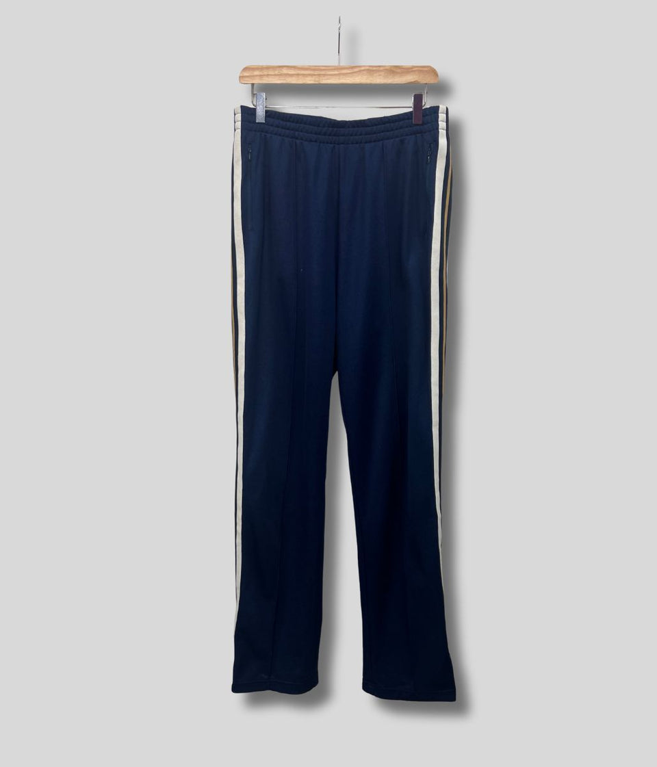 Navy Cotton Rich Retro Side Stripe Joggers