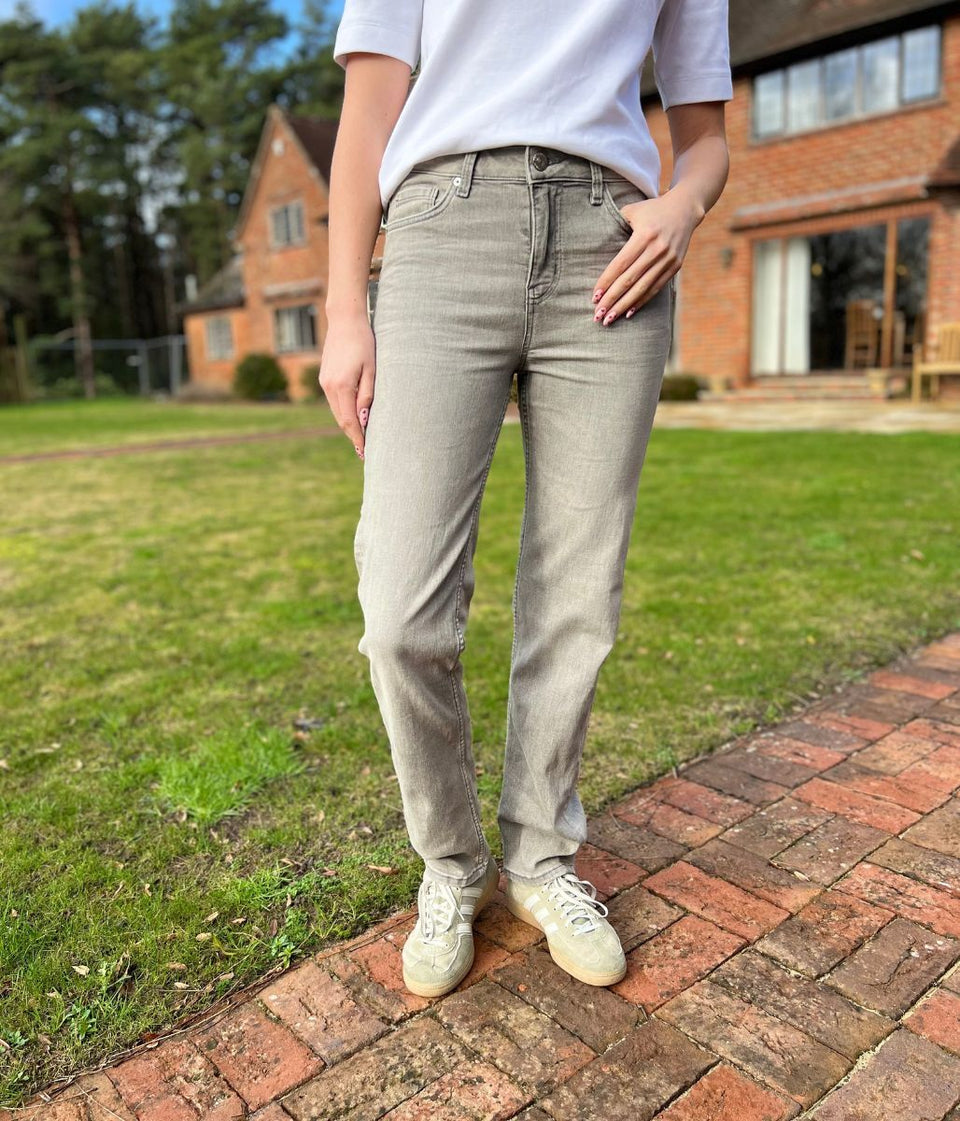 Light Grey Sienna Straight Leg Jeans
