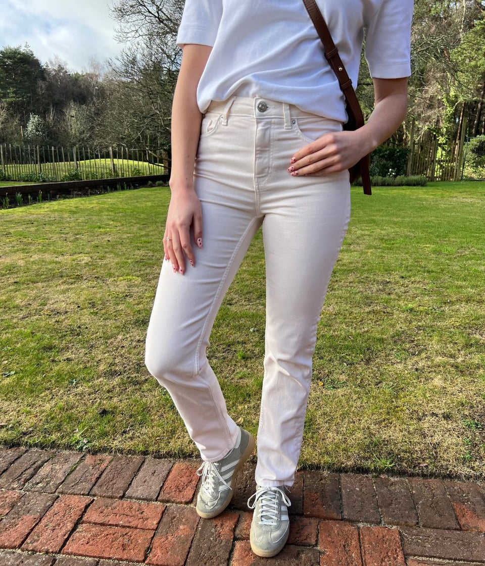 Ecru Sienna Straight Leg Jeans