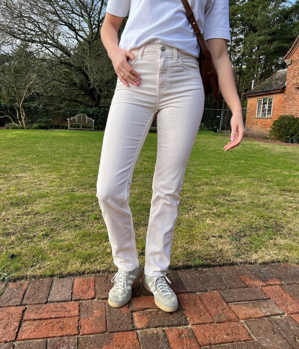 Ecru Sienna Straight Leg Jeans