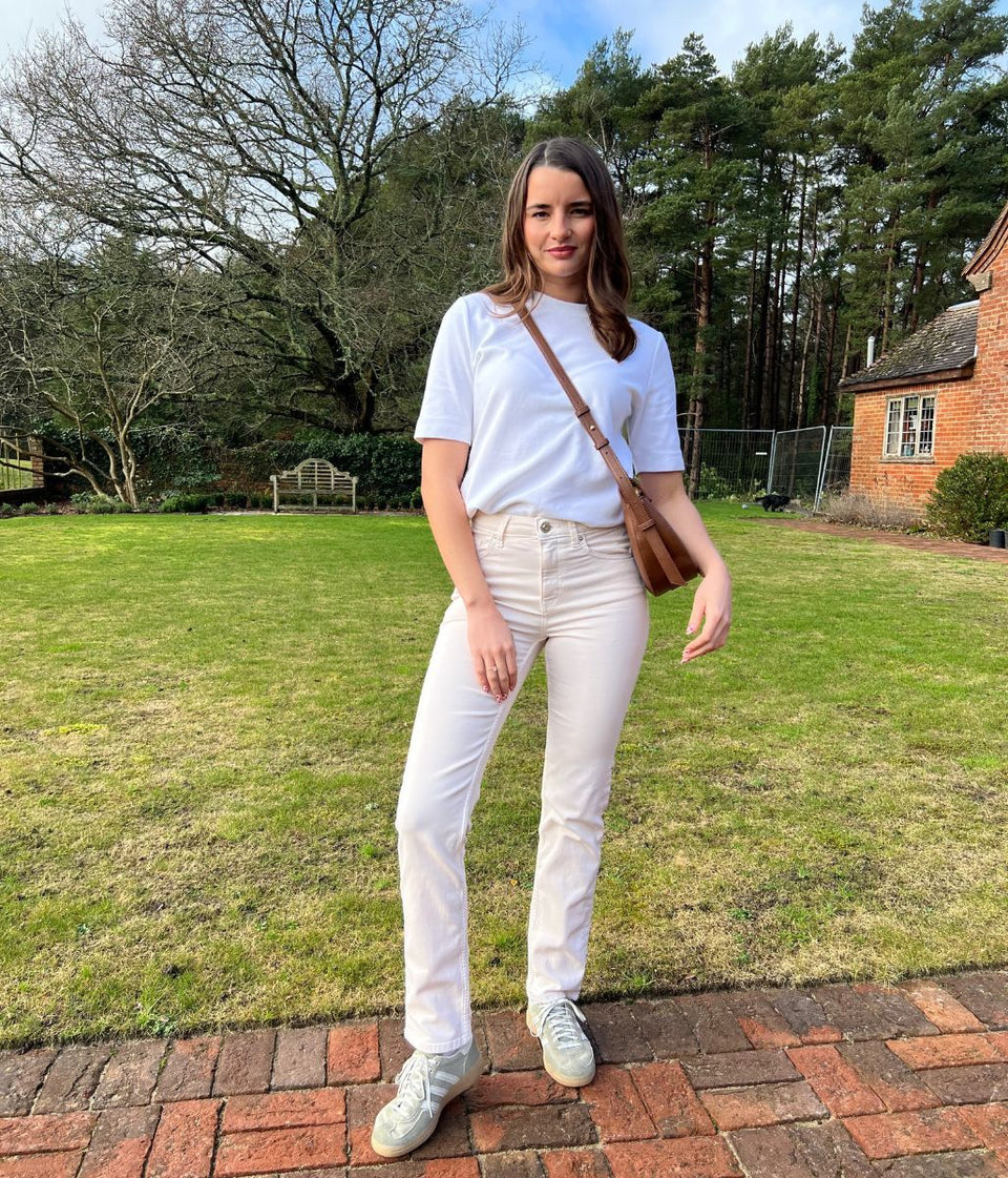 Ecru Sienna Straight Leg Jeans